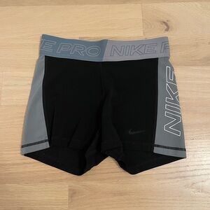 Nike Women’s Gray/Black Pro 3” Shorts
